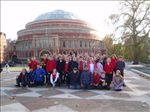 School choir outside the Royal Albert Hall