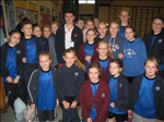 Pupils with Danny Lawrence